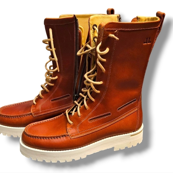 John Legend men's Leather lace-up boots. Size 7.5 - Picture 4 of 11